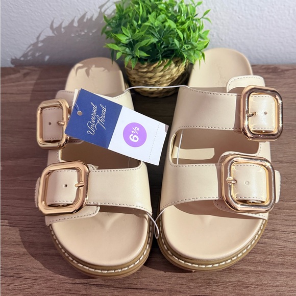 Universal Thread Tan Buckle Sandals - Picture 1 of 4